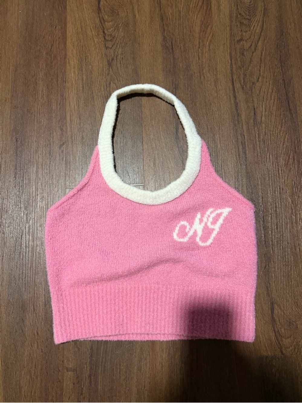 Nana Jacqueline
Macie Knit Halter Top pink $180 nwot L spring revolve casual - Picture 3 of 4